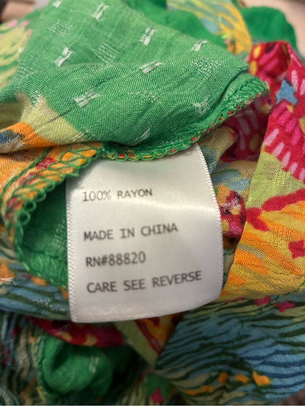 Cynthia Rowley Green Tropical Print Halter Neck Boho VacationWaist Belt NWOT XS - Picture 3 of 4
